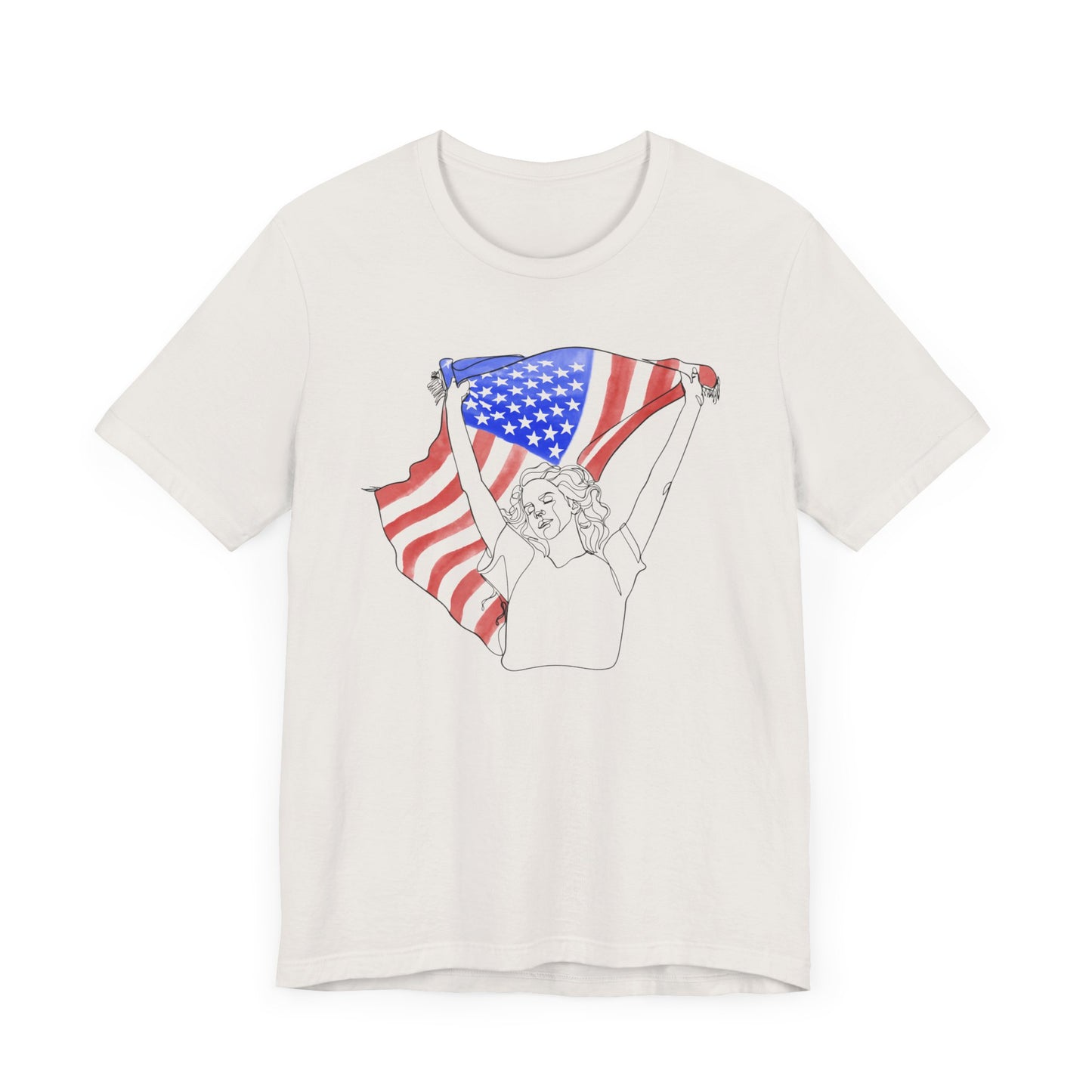 Lana’s Ride Line Art Unisex Jersey Short Sleeve Tee