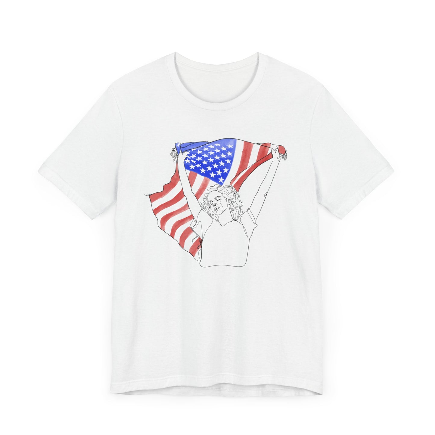 Lana’s Ride Line Art Unisex Jersey Short Sleeve Tee