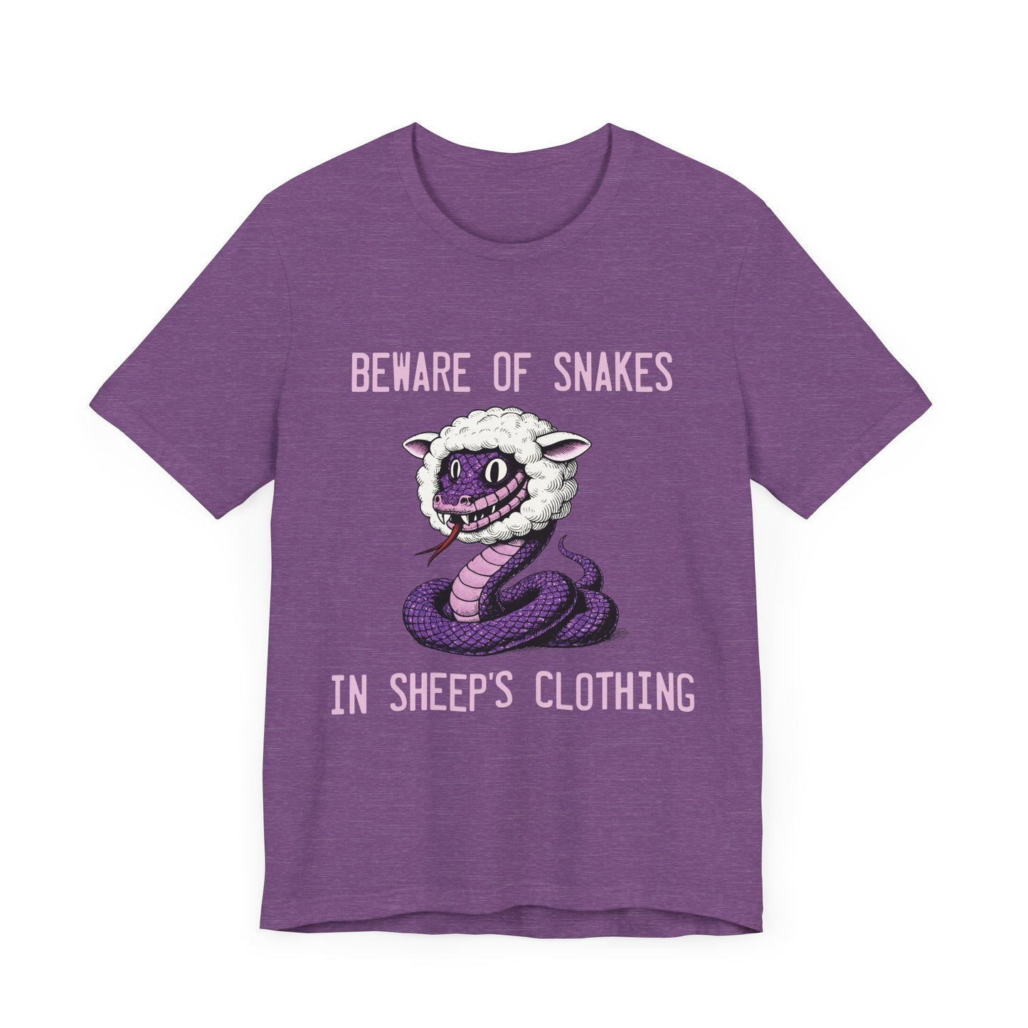 Beware of Purple Snakes Unisex Graphic Tee