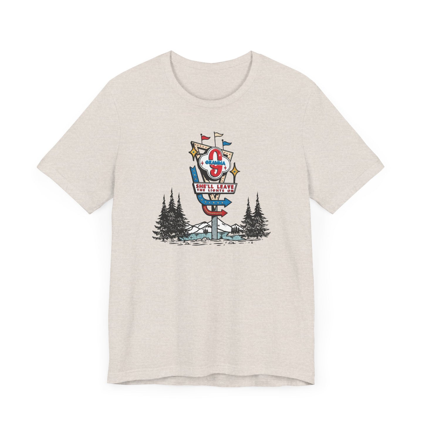 Gramma Retro Motel Sign Unisex Jersey Short Sleeve Tee