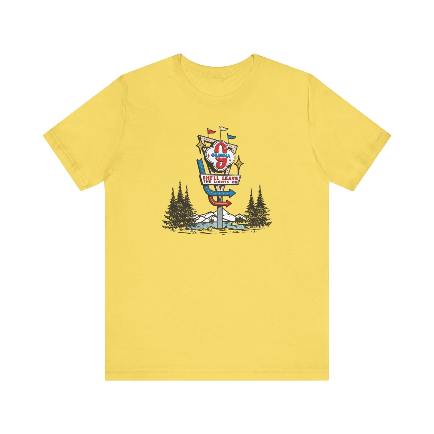Gramma Retro Motel Sign Unisex Jersey Short Sleeve Tee