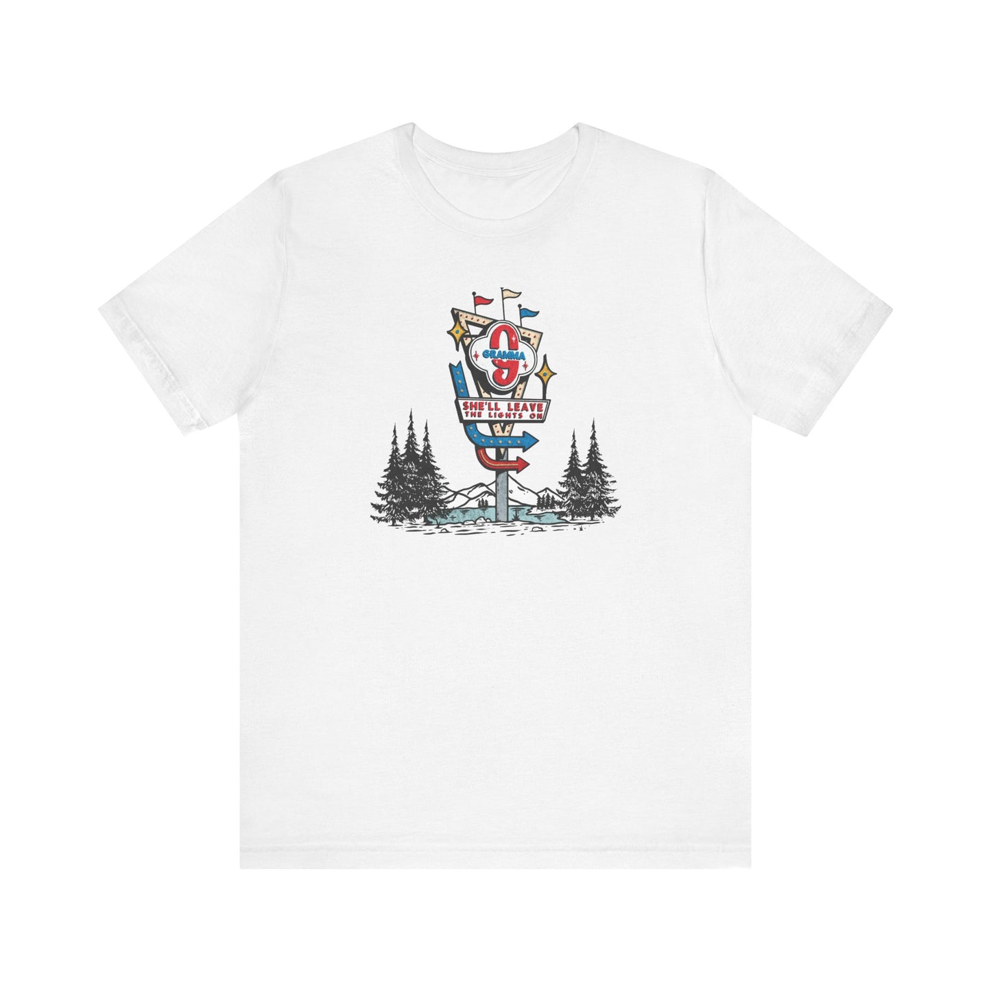 Gramma Retro Motel Sign Unisex Jersey Short Sleeve Tee