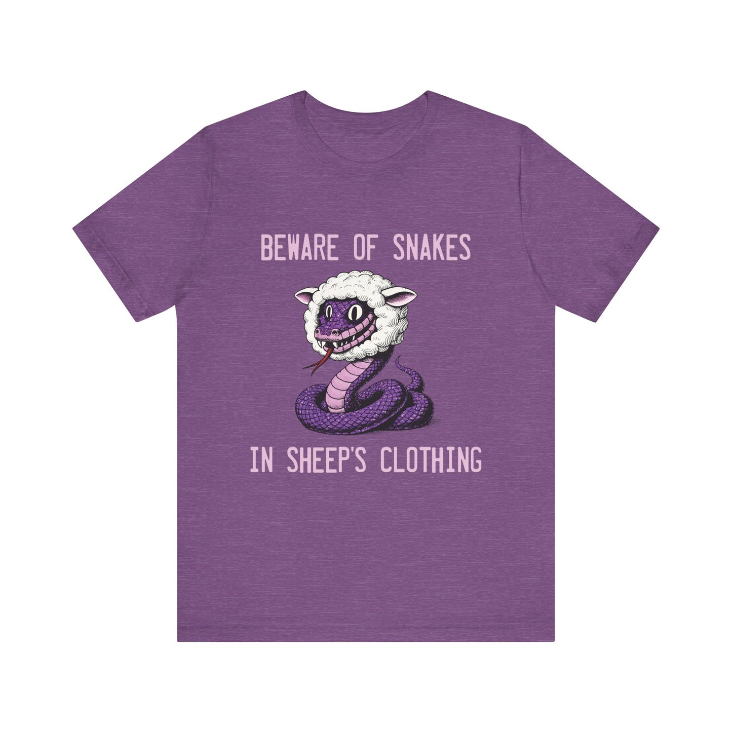 Beware of Purple Snakes Unisex Graphic Tee