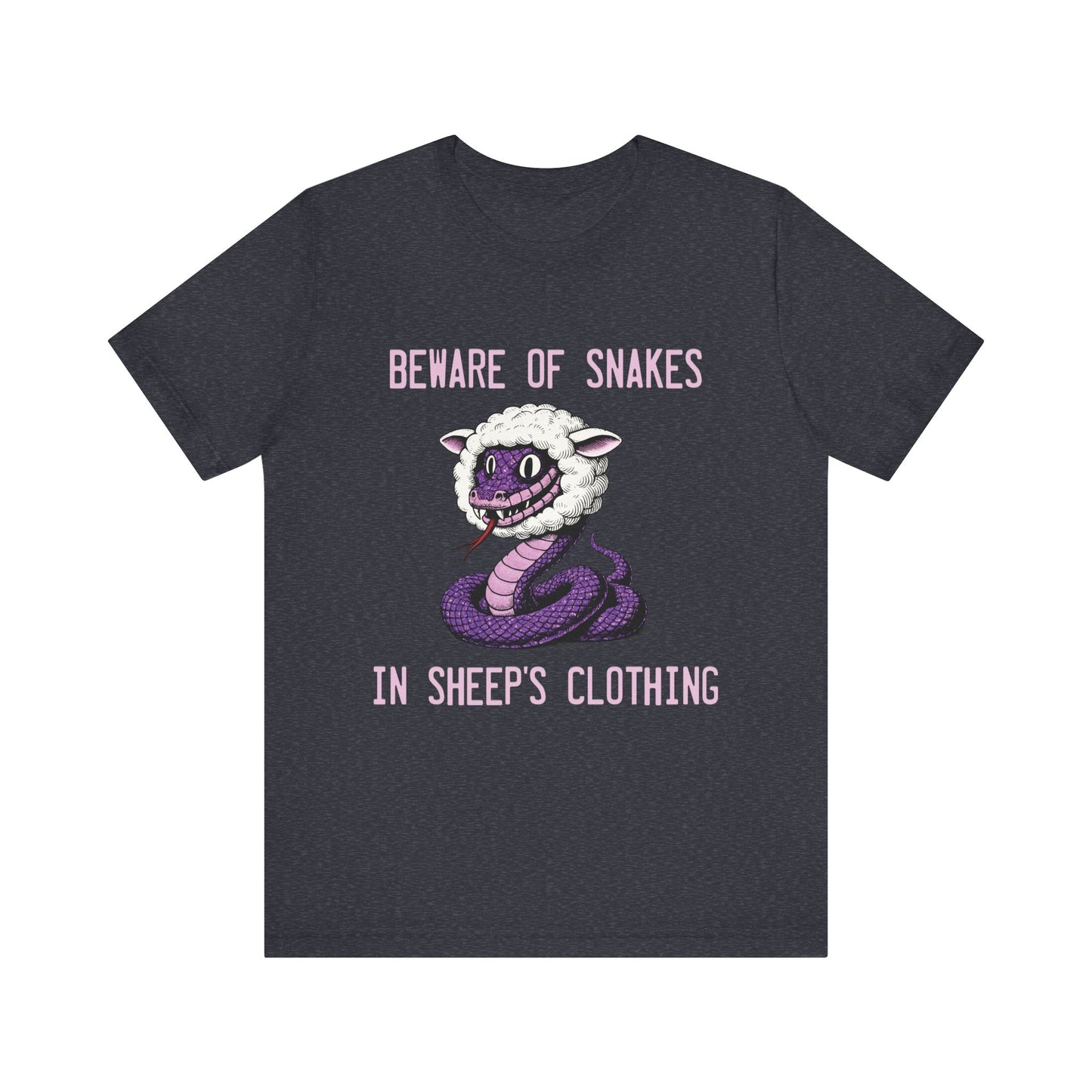 Beware of Purple Snakes Unisex Graphic Tee