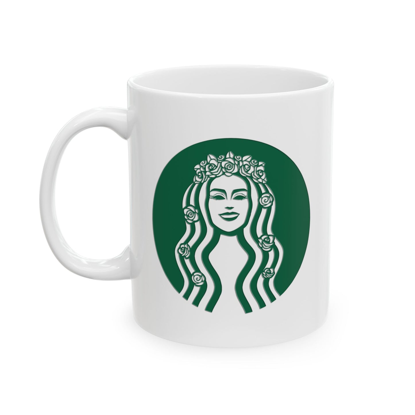 Double Sided Stargirl Coffee Co. Ceramic Mug, (11oz, 15oz)