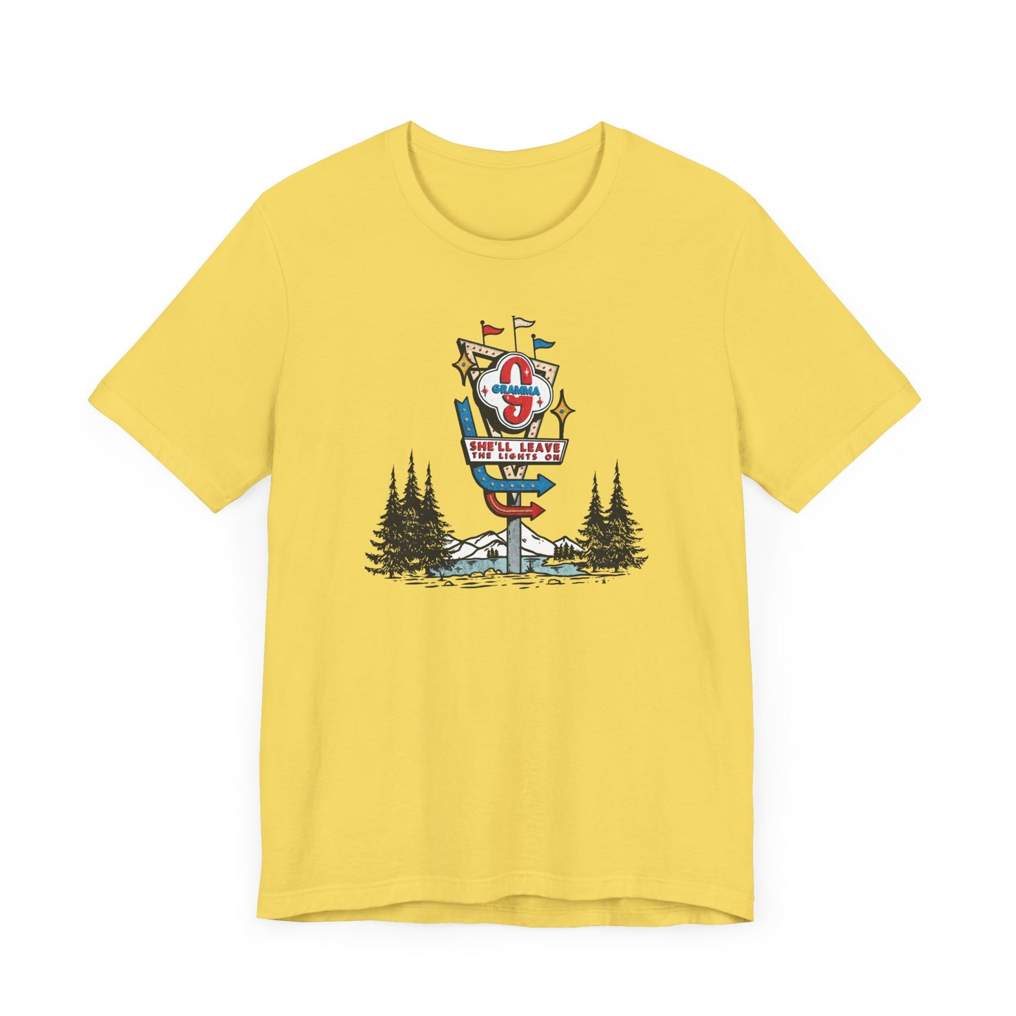 Gramma Retro Motel Sign Unisex Jersey Short Sleeve Tee