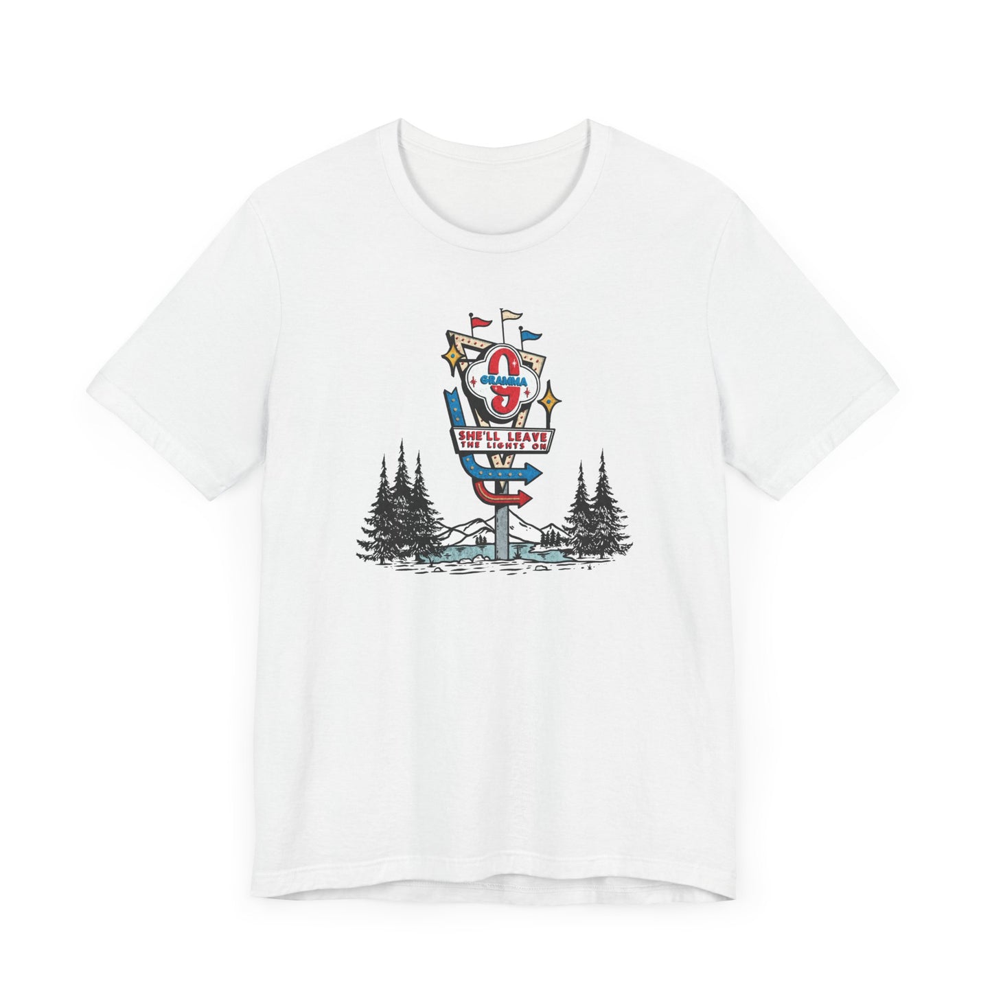 Gramma Retro Motel Sign Unisex Jersey Short Sleeve Tee