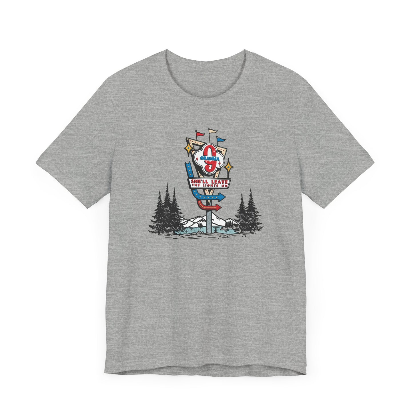 Gramma Retro Motel Sign Unisex Jersey Short Sleeve Tee