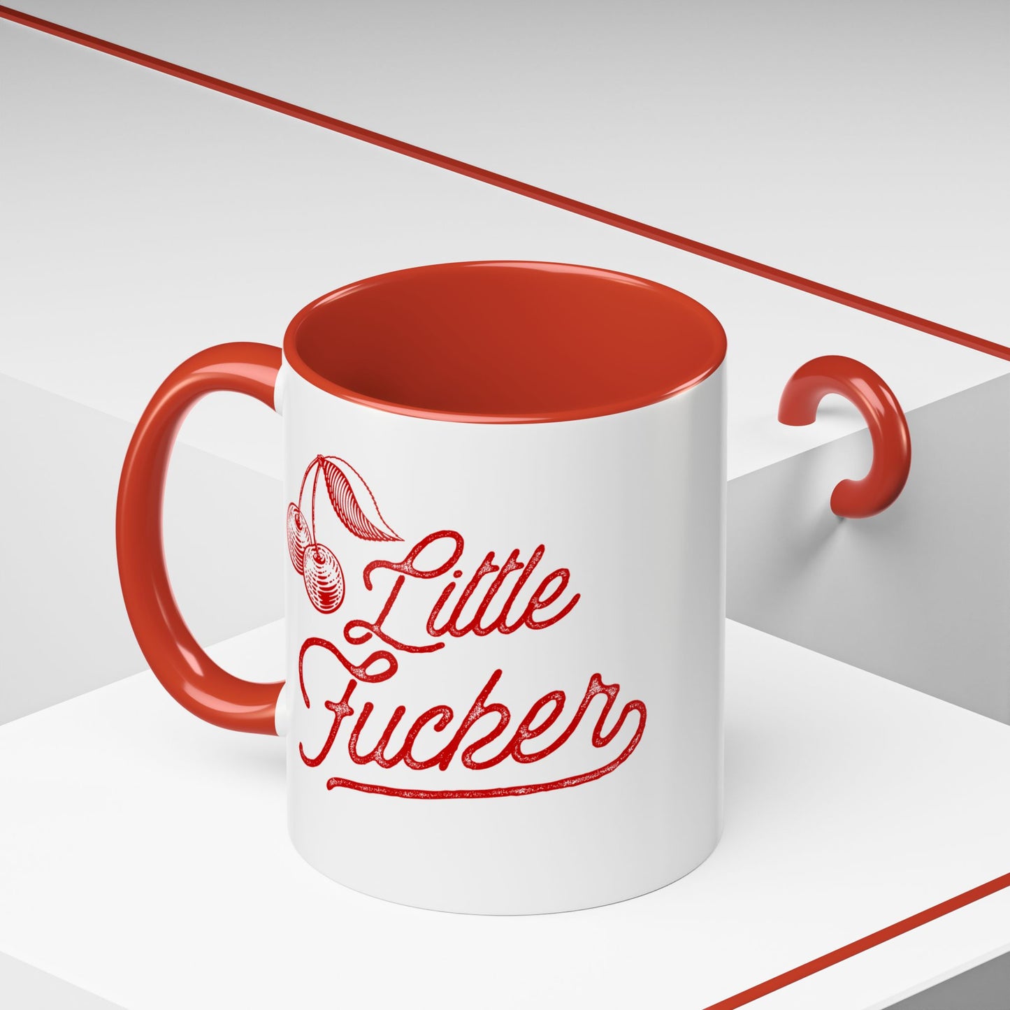 Little Fucker Accent Coffee Mug (11, 15oz)