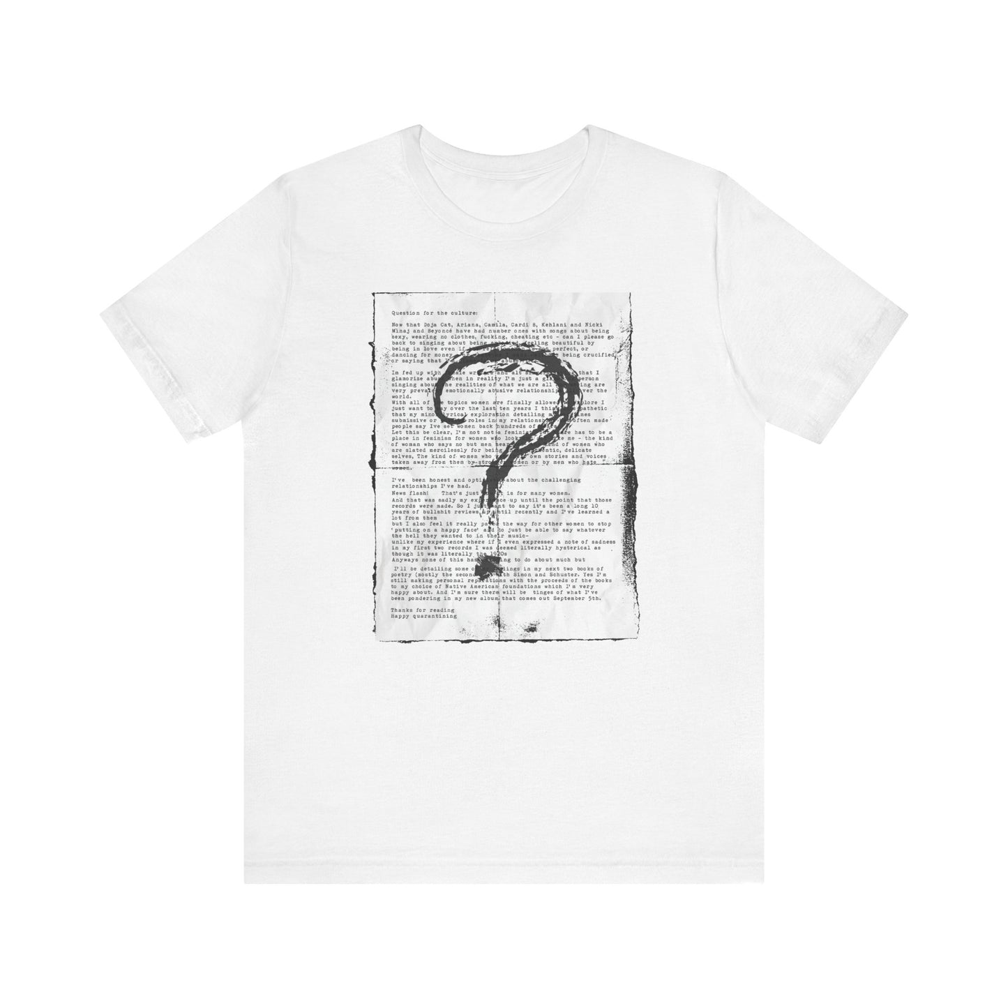 Question for the Culture: LDR Unisex Jersey Short Sleeve Tee