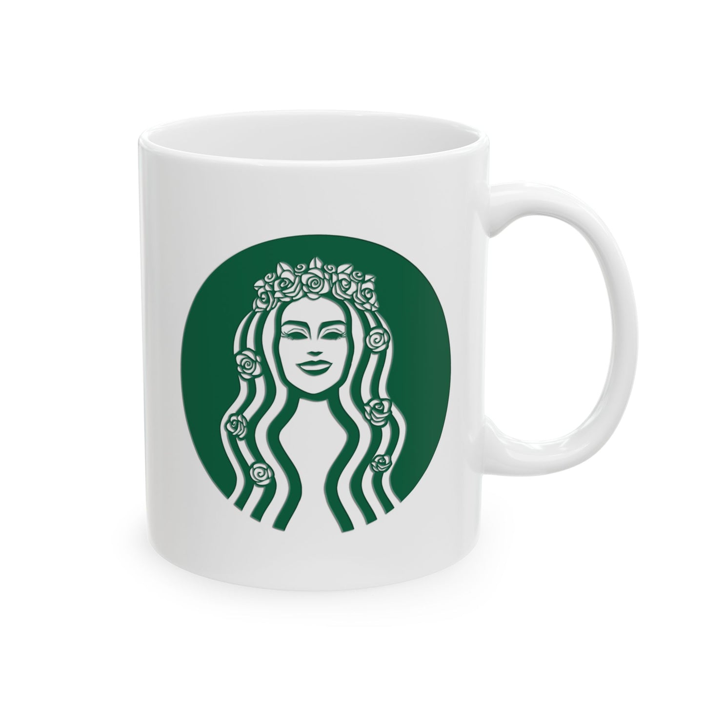 Double Sided Stargirl Coffee Co. Ceramic Mug, (11oz, 15oz)