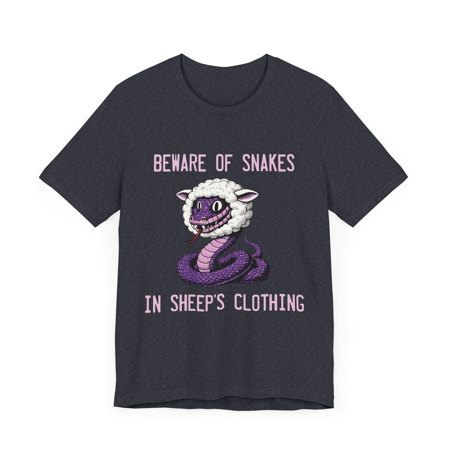 Beware of Purple Snakes Unisex Graphic Tee