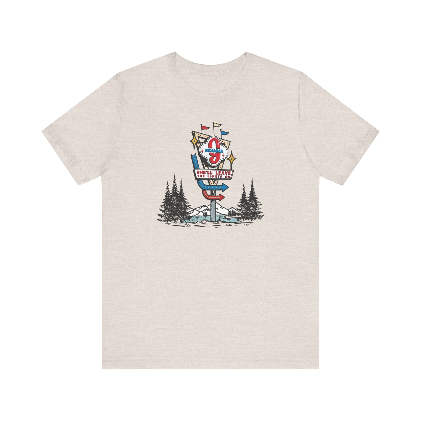 Gramma Retro Motel Sign Unisex Jersey Short Sleeve Tee