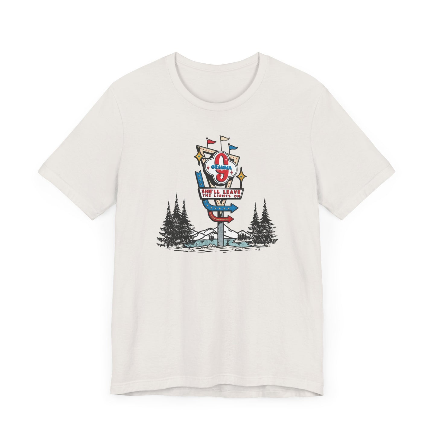 Gramma Retro Motel Sign Unisex Jersey Short Sleeve Tee