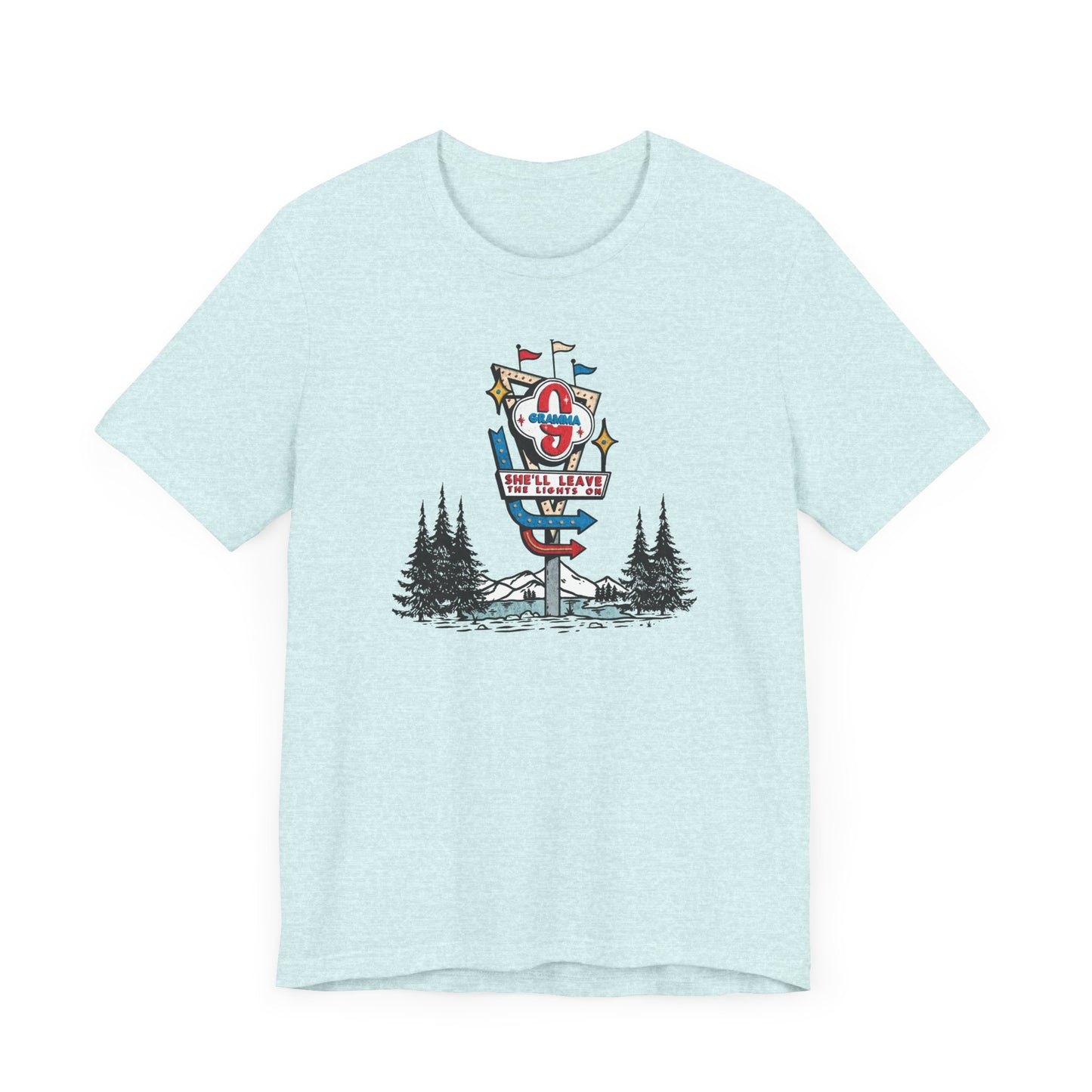 Gramma Retro Motel Sign Unisex Jersey Short Sleeve Tee