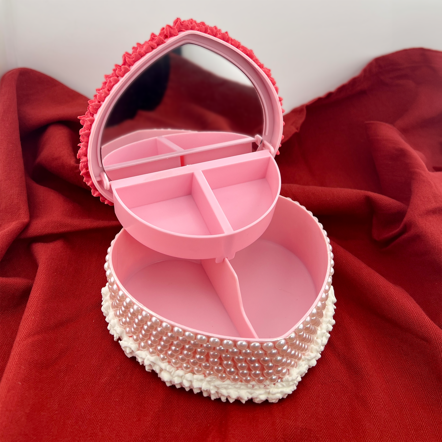 LDR Inspired Heart Shaped Cake Jewelry Box