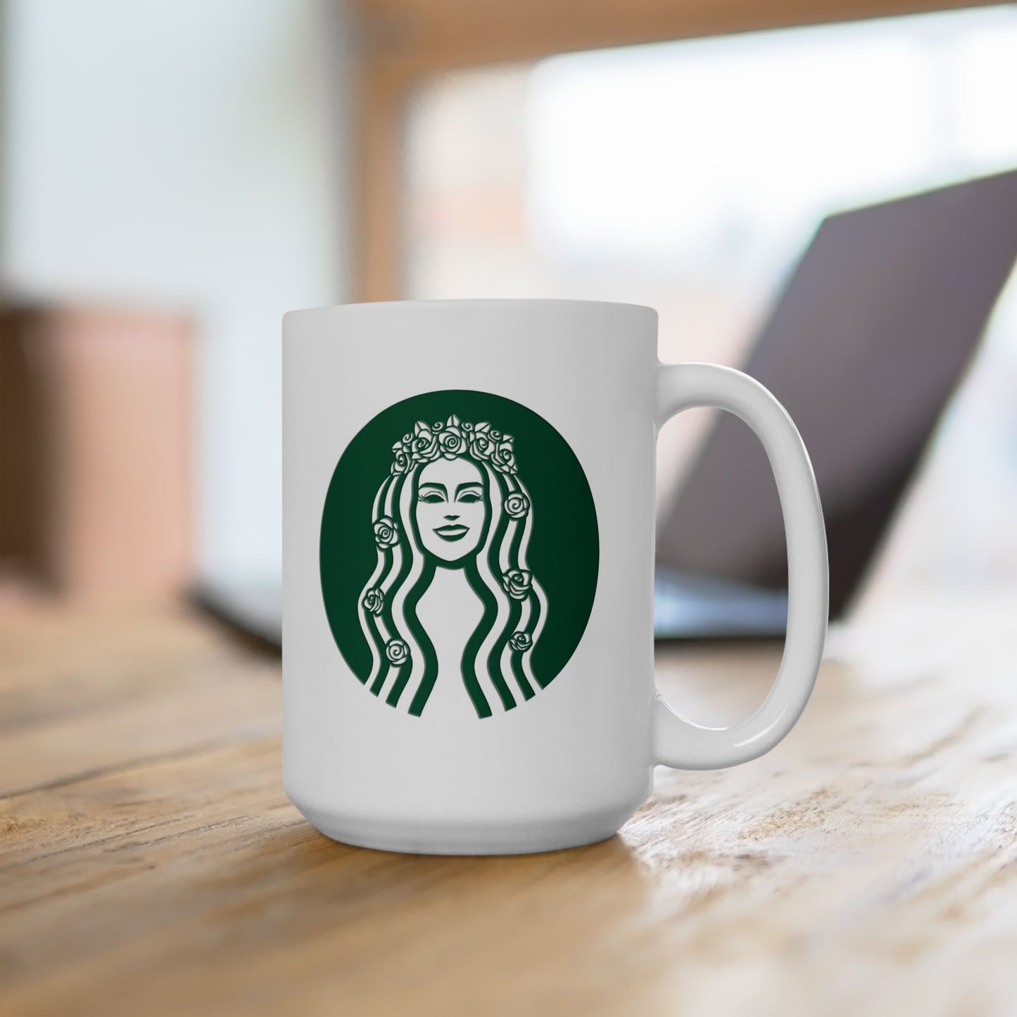Double Sided Stargirl Coffee Co. Ceramic Mug, (11oz, 15oz)