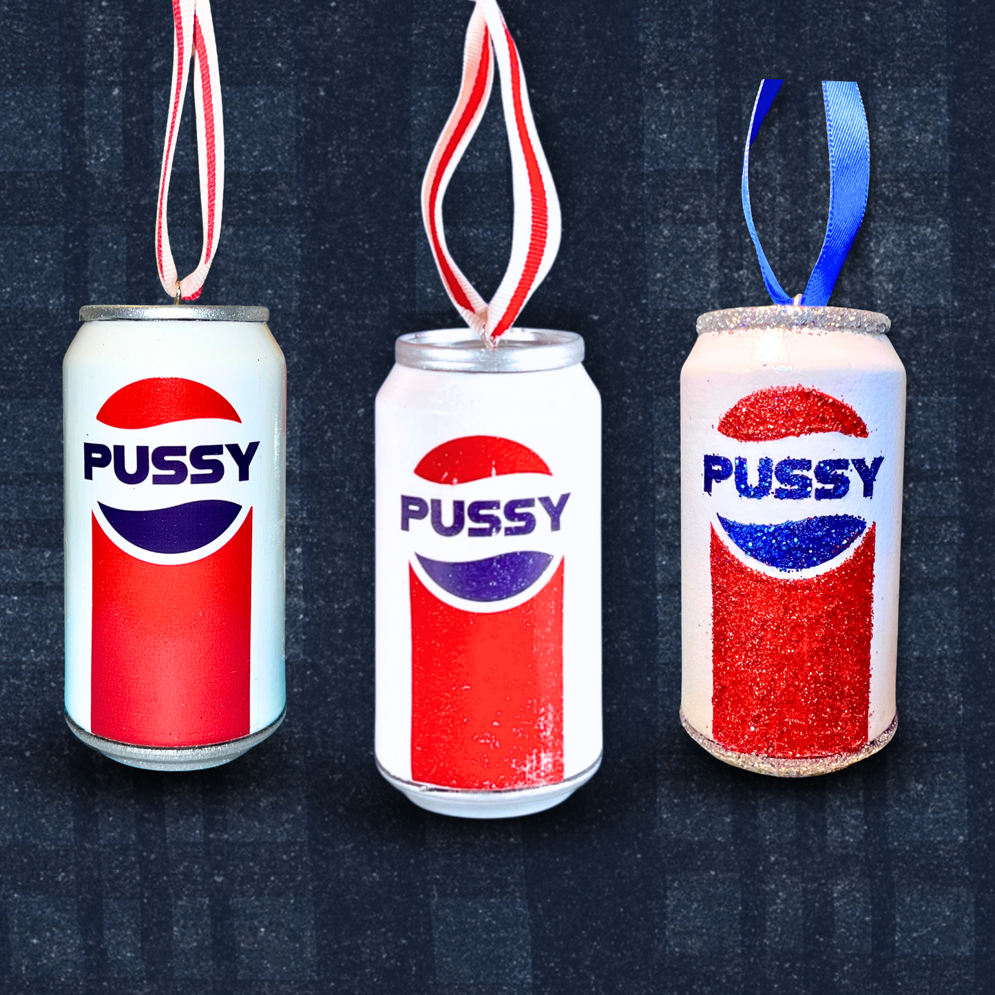 Lana’s Pussy Cola Can Christmas Ornament