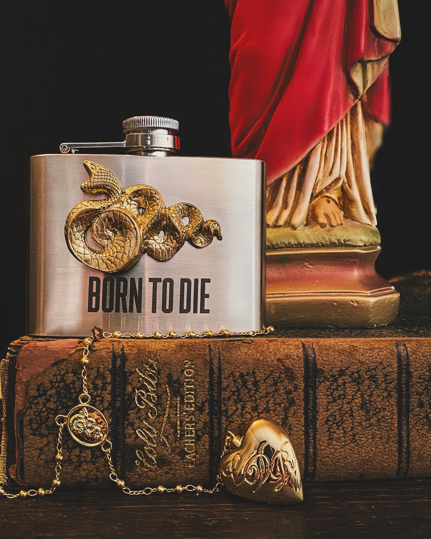 LDR Born to Die Serpent Replica Hip Flask