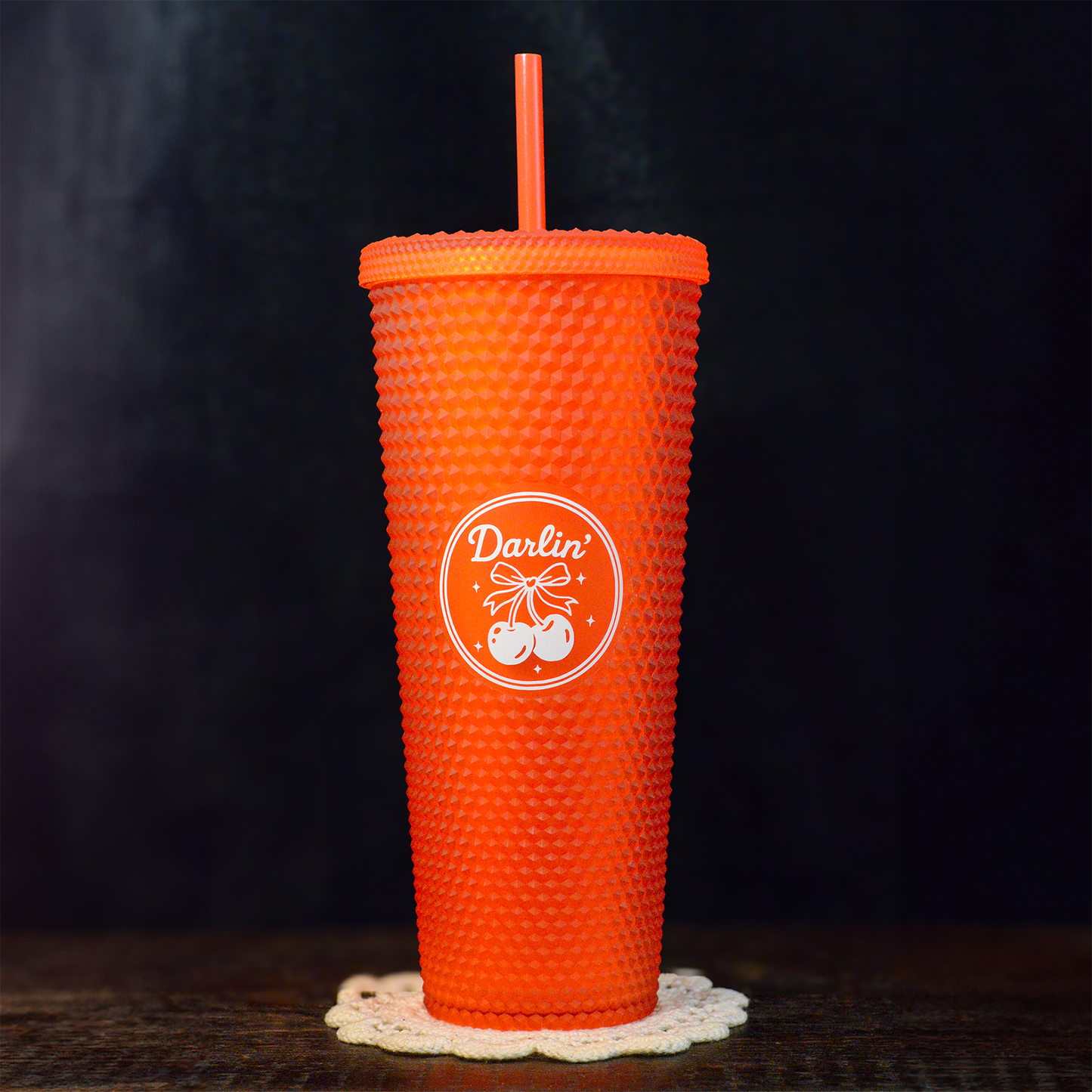 Darlin' Cherry Studded Tumbler (24 oz.)