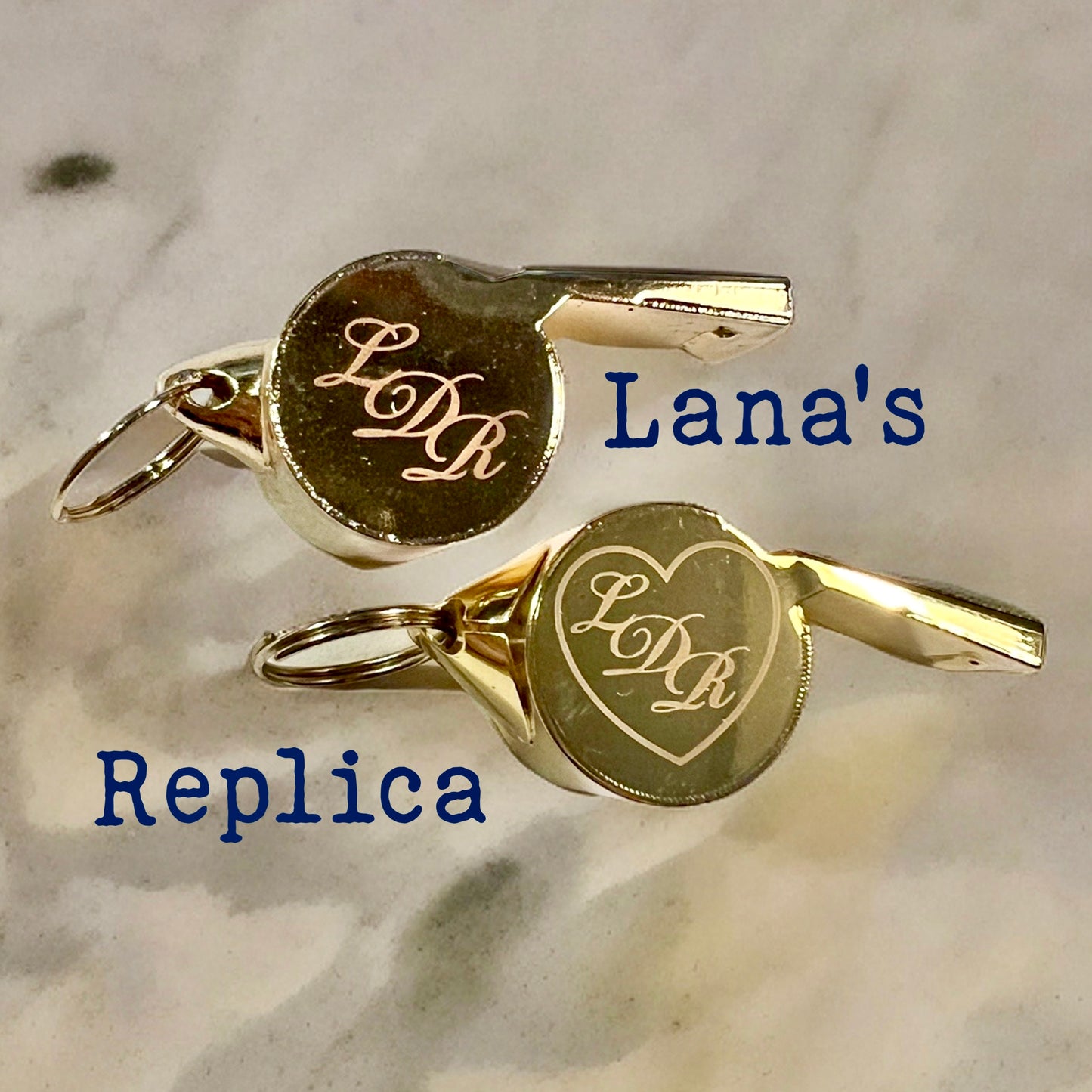 Gold LDR Replica Whistle