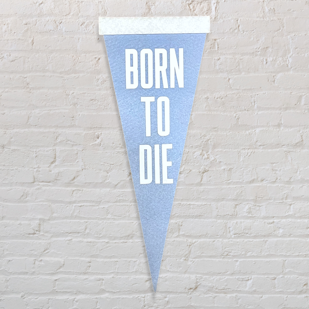 Mini Born to Die LDR Felt Pennant