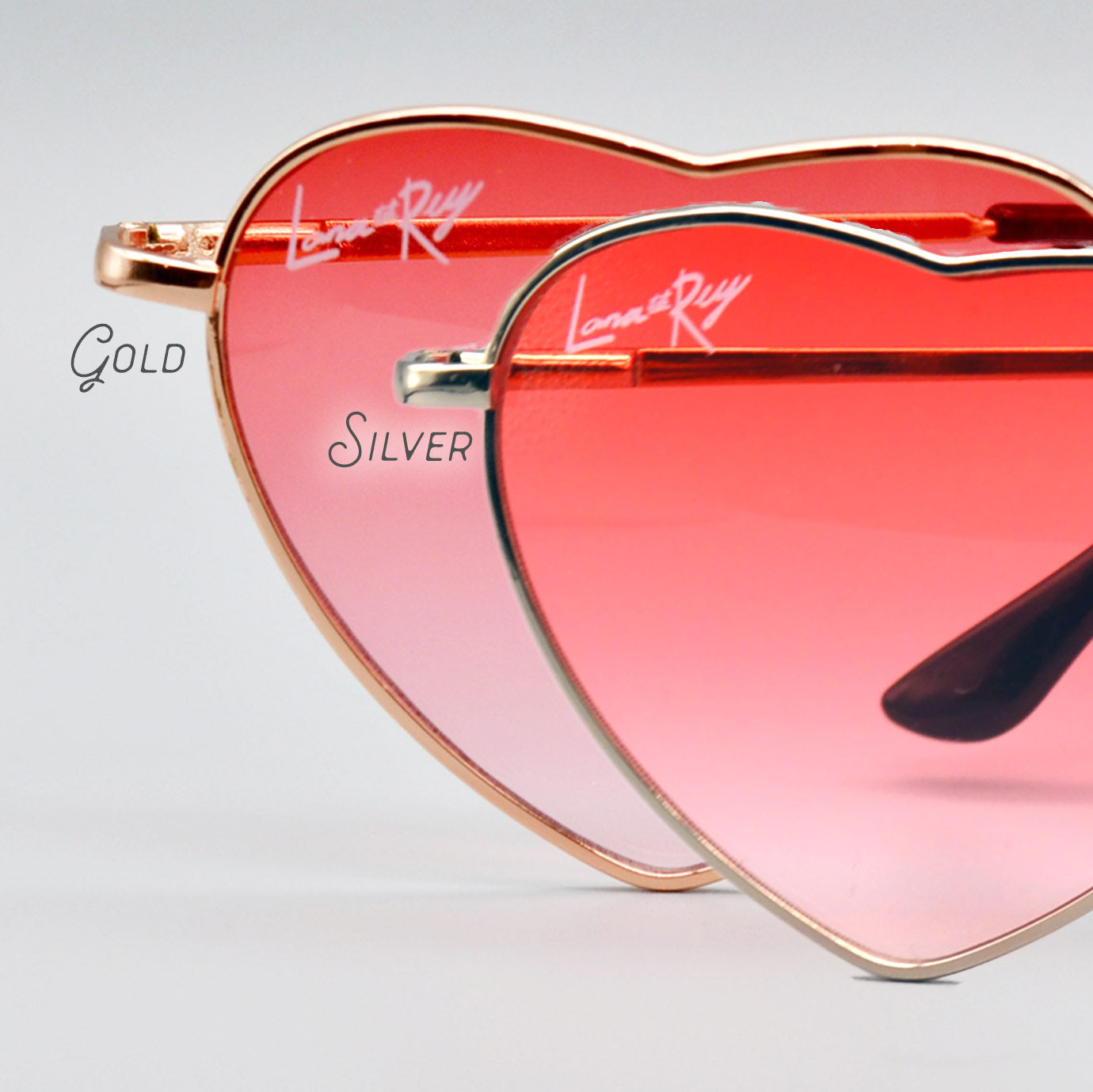 Del Rey Ban Heart-Shaped Sunglasses