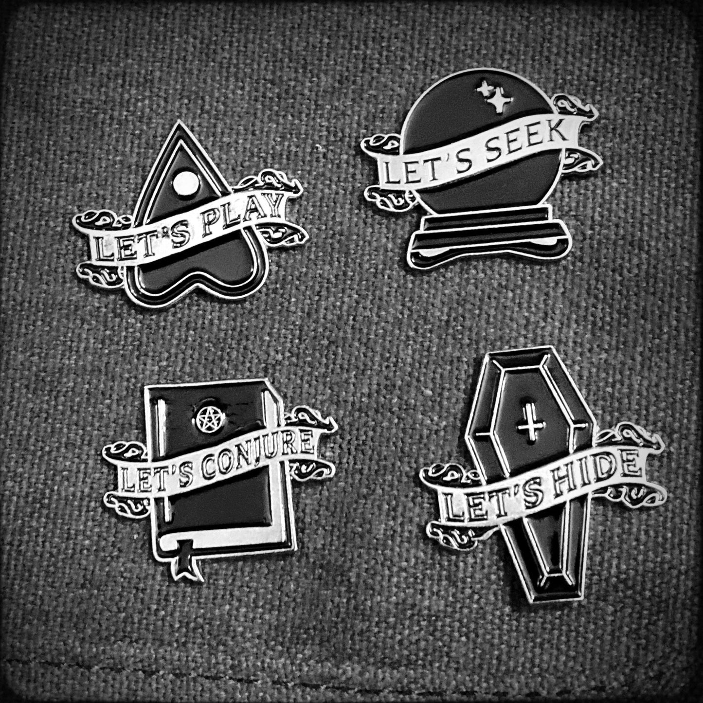 Let’s Seek Crystal Ball Enamel Pin