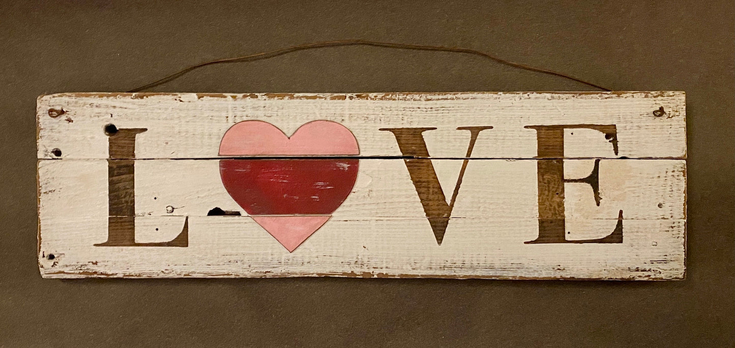Rustic Love Sign