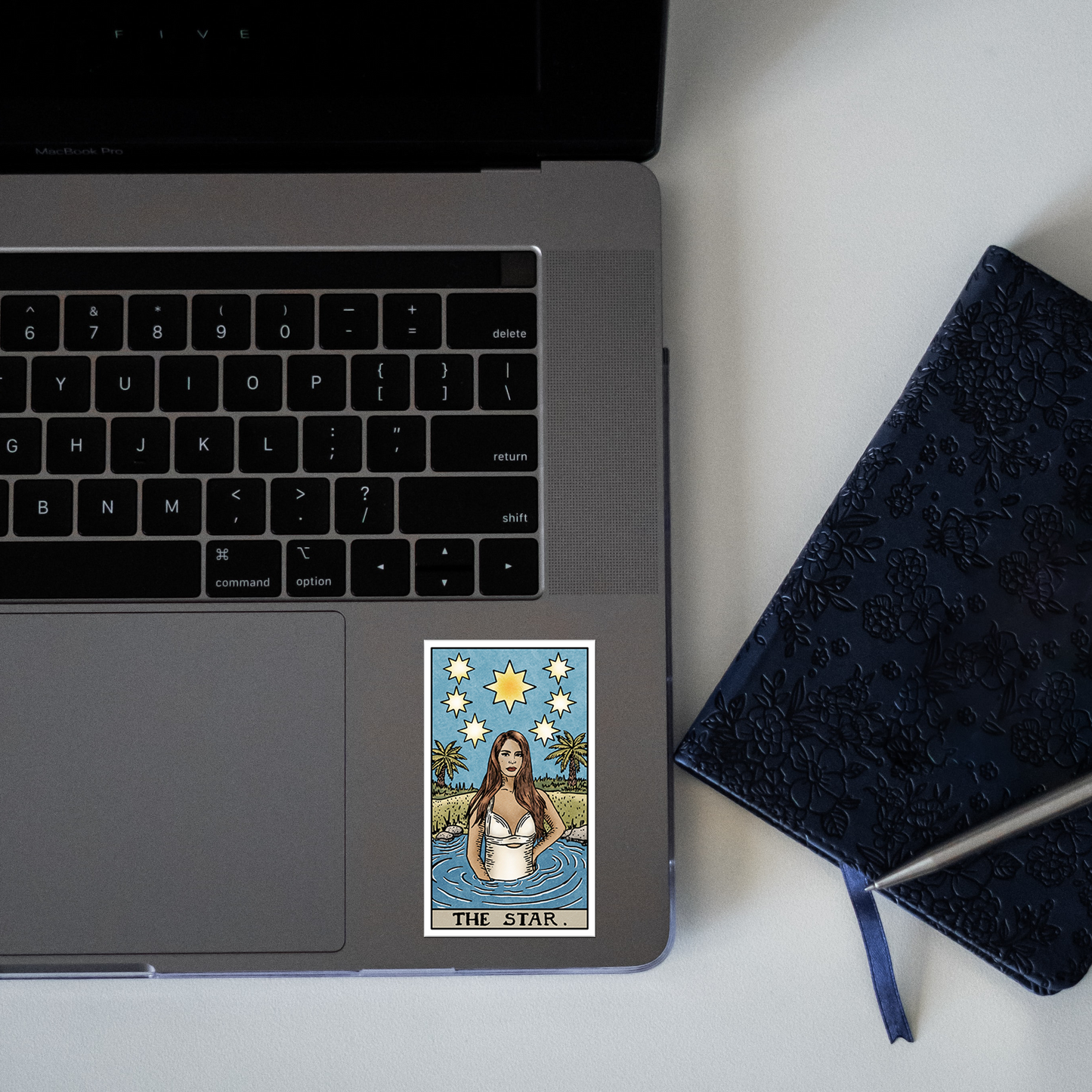 'The Star' Stargirl Tarot Sticker