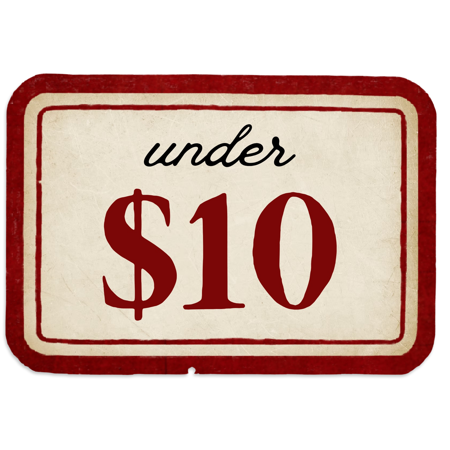 Under $10