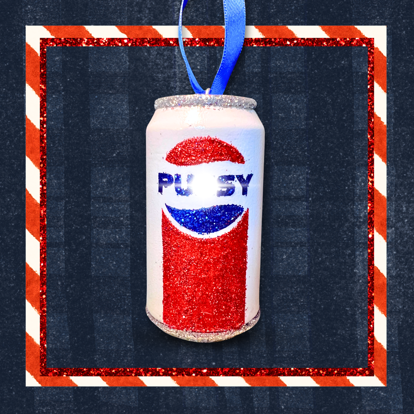 Lana’s Pussy Cola Can Christmas Ornament