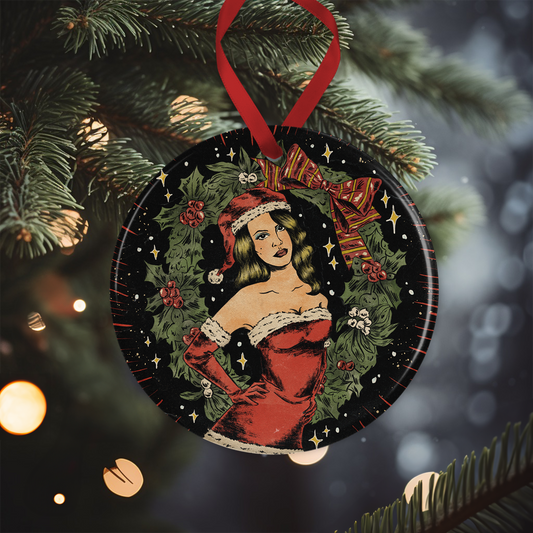 LDR Santa Christmas Ornament | Midnight