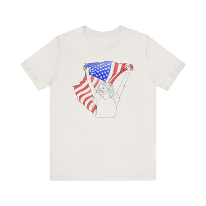 Lana’s Ride Line Art Unisex Jersey Short Sleeve Tee