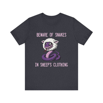 Beware of Purple Snakes Unisex Graphic Tee