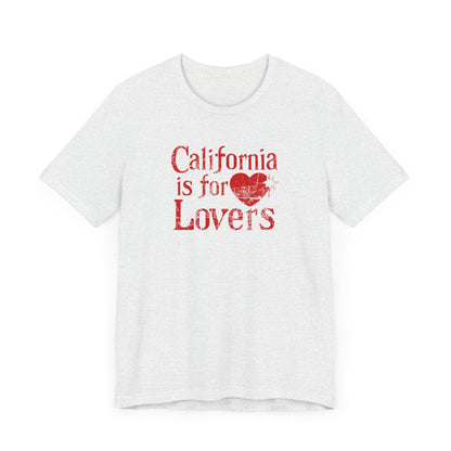 California is for Lovers Vintage Distressed Unisex Jersey Short Sleeve Tee