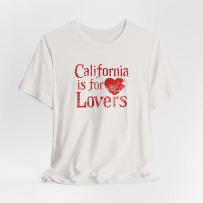 California is for Lovers Vintage Distressed Unisex Jersey Short Sleeve Tee