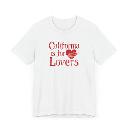 California is for Lovers Vintage Distressed Unisex Jersey Short Sleeve Tee