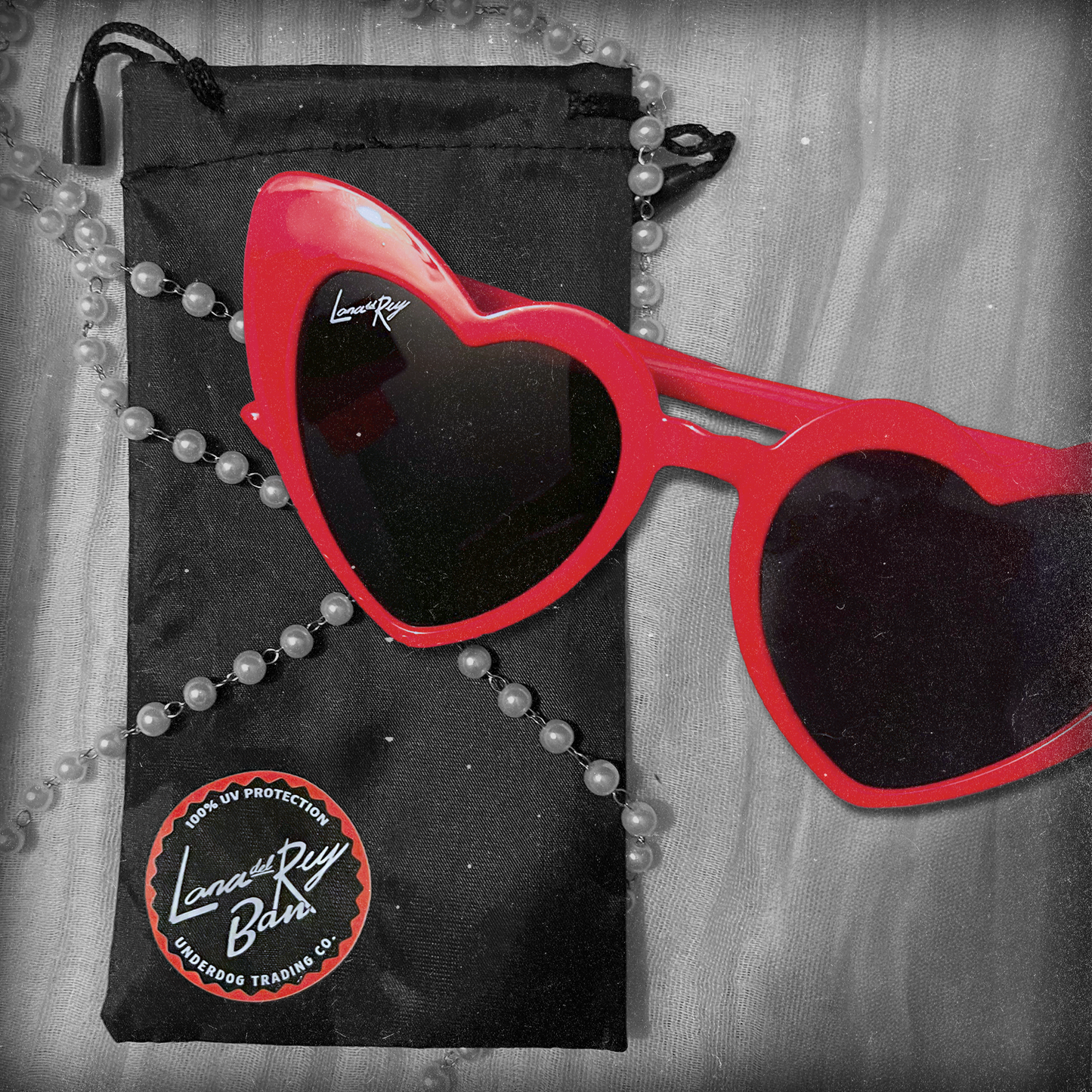 Del Rey Ban Heart Shaped Sunglasses | Cherry