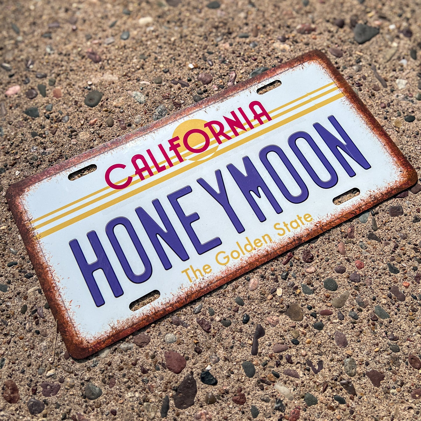 Honeymoon Metal License Plate – Lana Del Rey Inspired