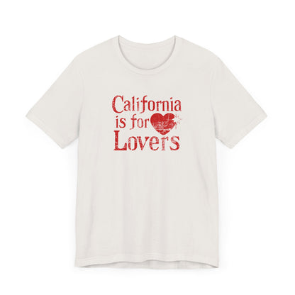 California is for Lovers Vintage Distressed Unisex Jersey Short Sleeve Tee
