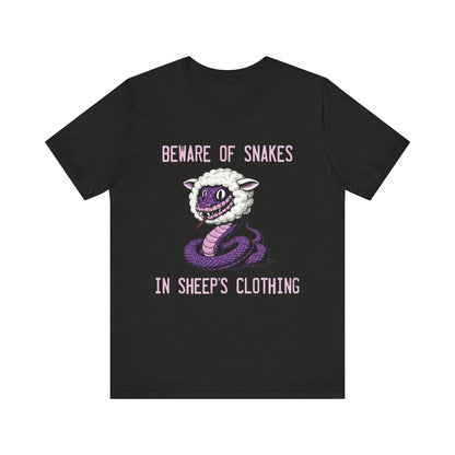 Beware of Purple Snakes Unisex Graphic Tee