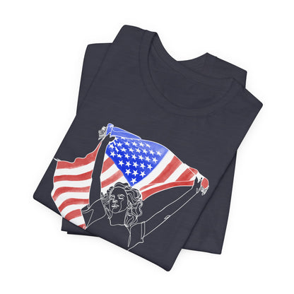 Lana’s Ride Line Art Unisex Jersey Short Sleeve Tee