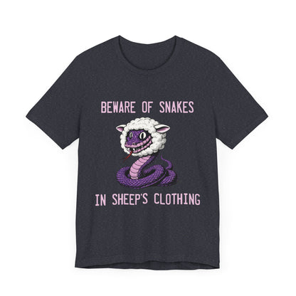 Beware of Purple Snakes Unisex Graphic Tee