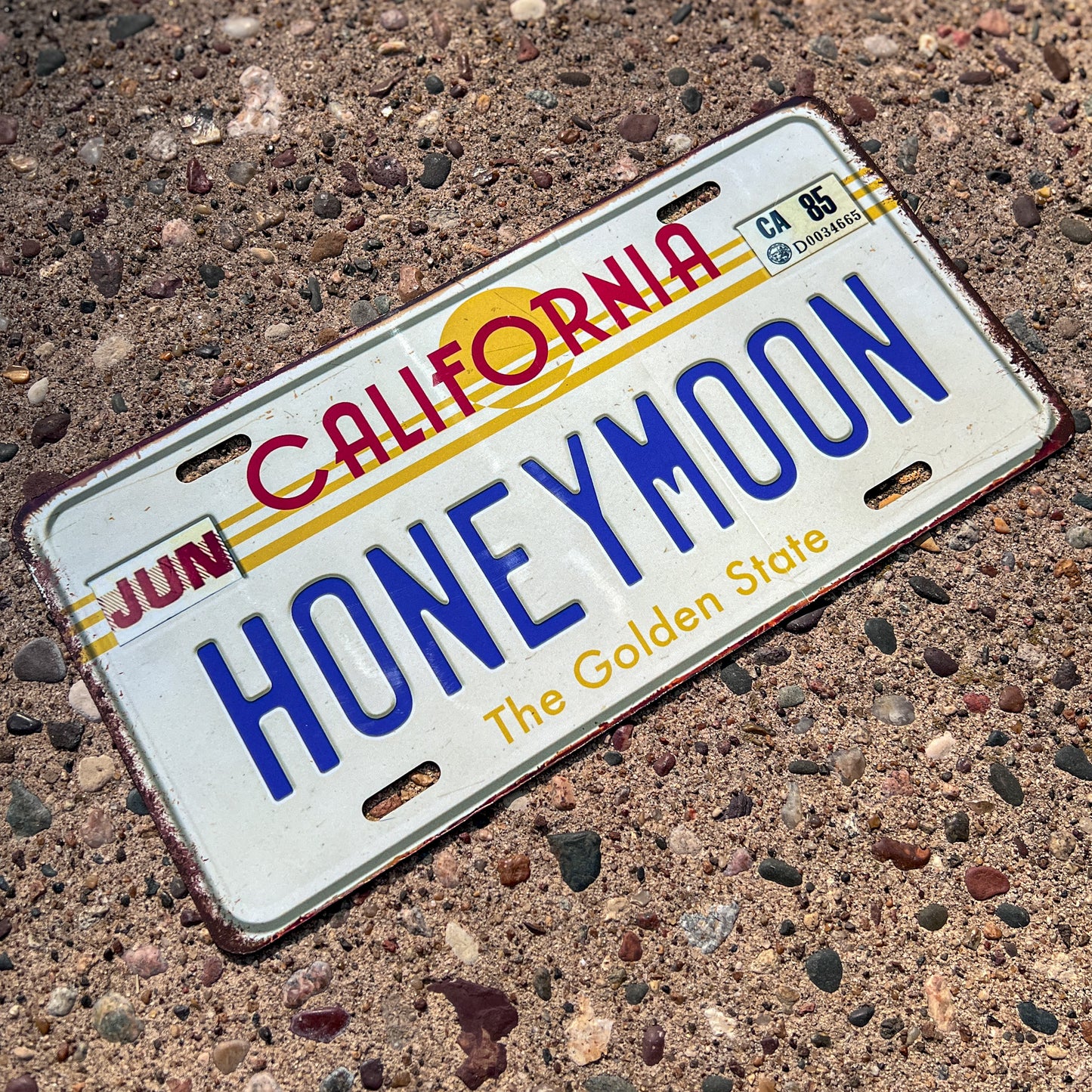 Honeymoon Metal License Plate – Lana Del Rey Inspired