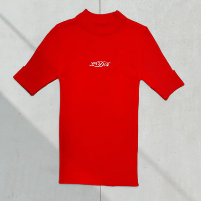 Vintage 1950s Cherry Red LDR Monogram Replica Lana Sweater