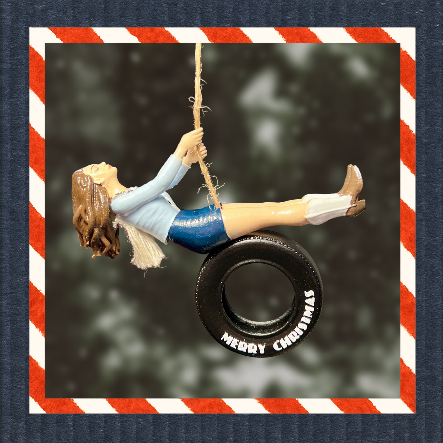 Lana Del Rey Inspired Ride Tire Swing Christmas Ornament