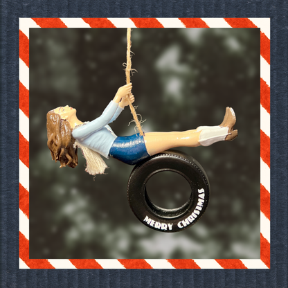 Lana Del Rey Inspired Ride Tire Swing Christmas Ornament