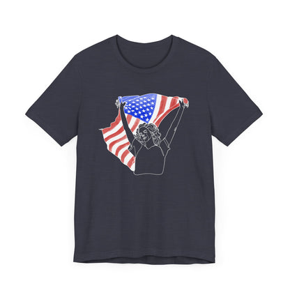 Lana’s Ride Line Art Unisex Jersey Short Sleeve Tee