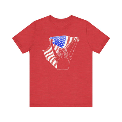 Lana’s Ride Line Art Unisex Jersey Short Sleeve Tee